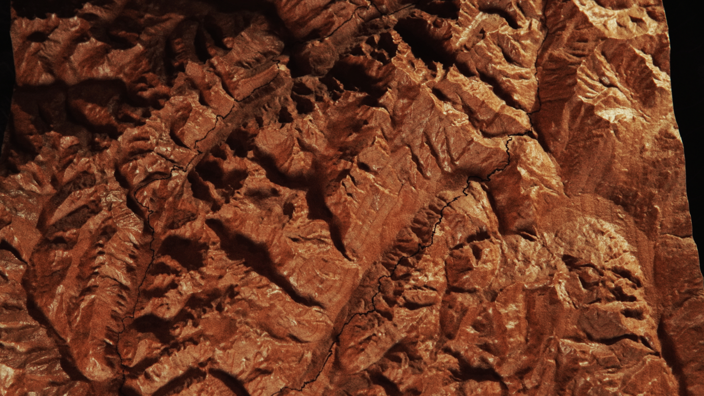TEST Completely Custom Wooden Map | Personalized Topographic Map TEST