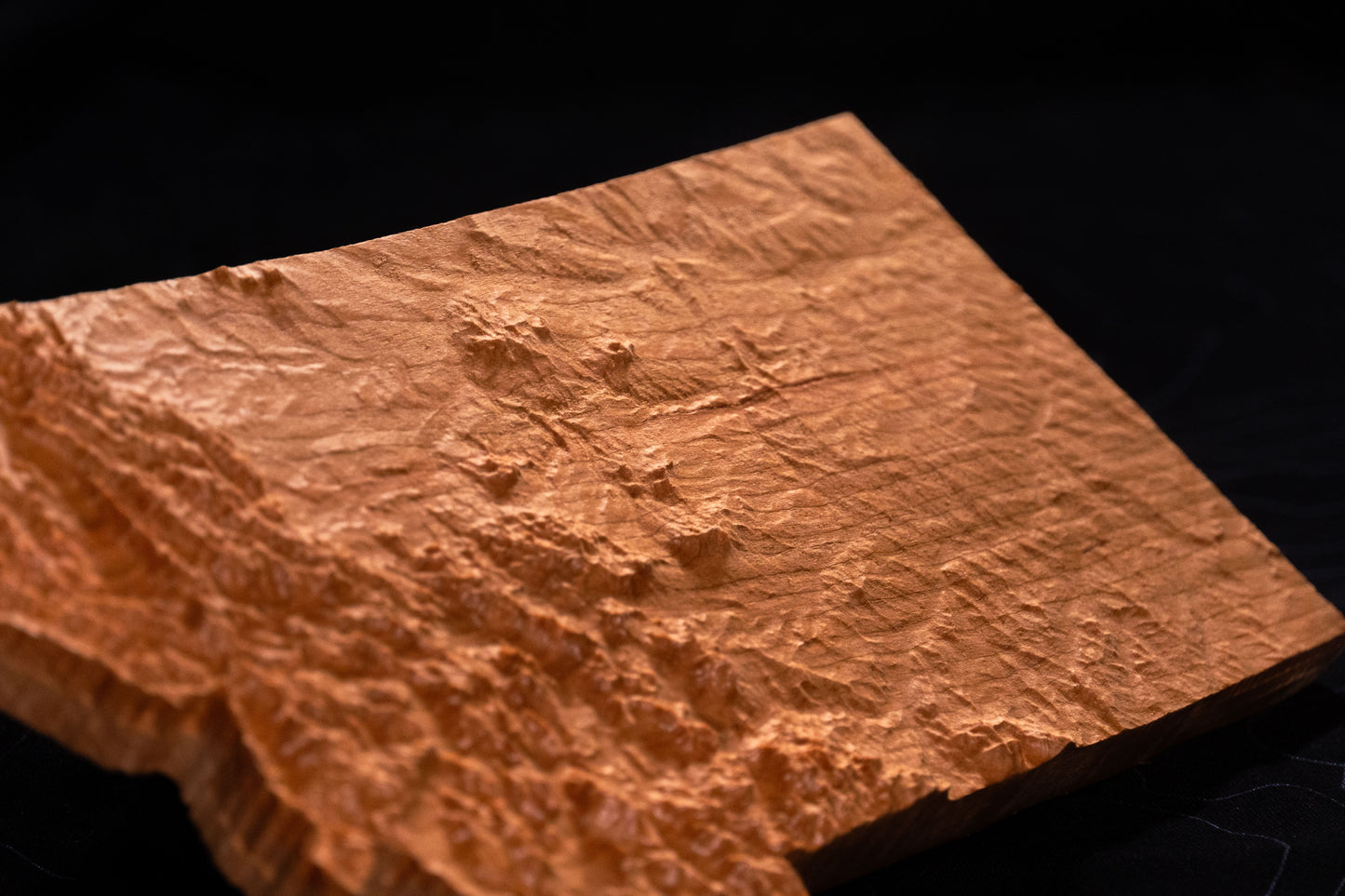 Montana 3D Wooden Map | Montana Topographic Map in Wood | Wooden Map of Montana