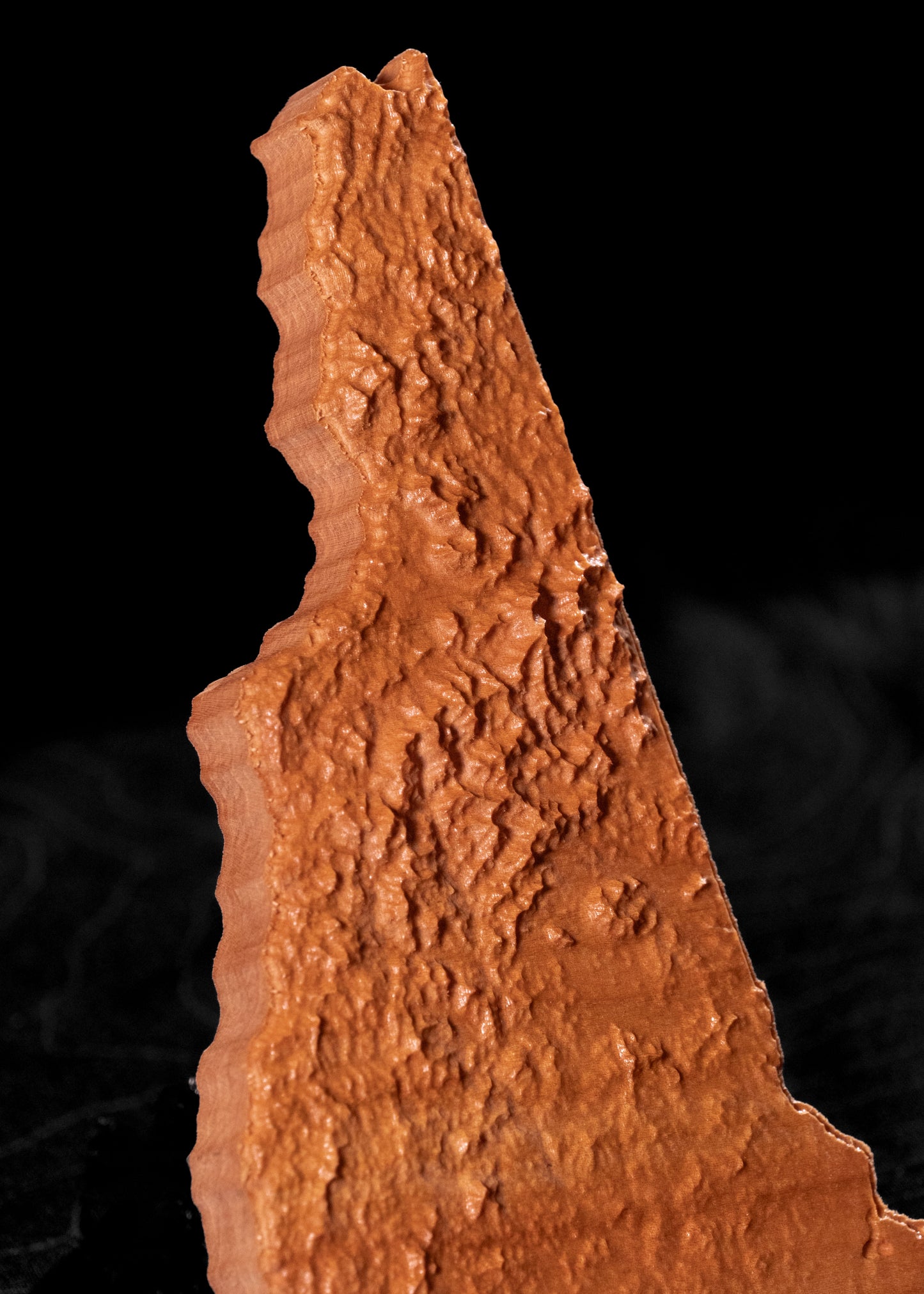 New Hampshire 3D Wooden Map | New Hampshire Topographic Map in Wood | Wooden Map of New Hampshire