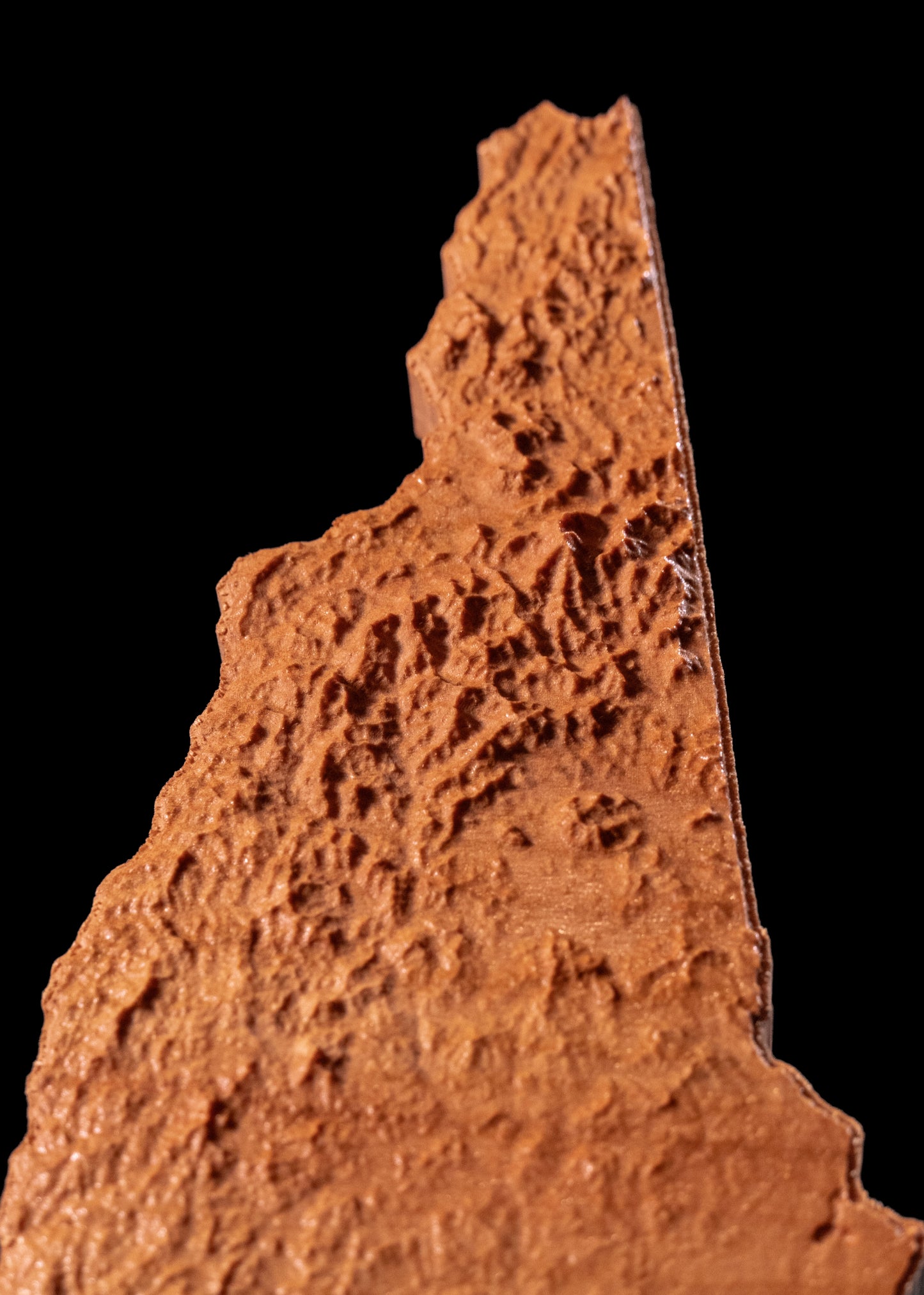 New Hampshire 3D Wooden Map | New Hampshire Topographic Map in Wood | Wooden Map of New Hampshire