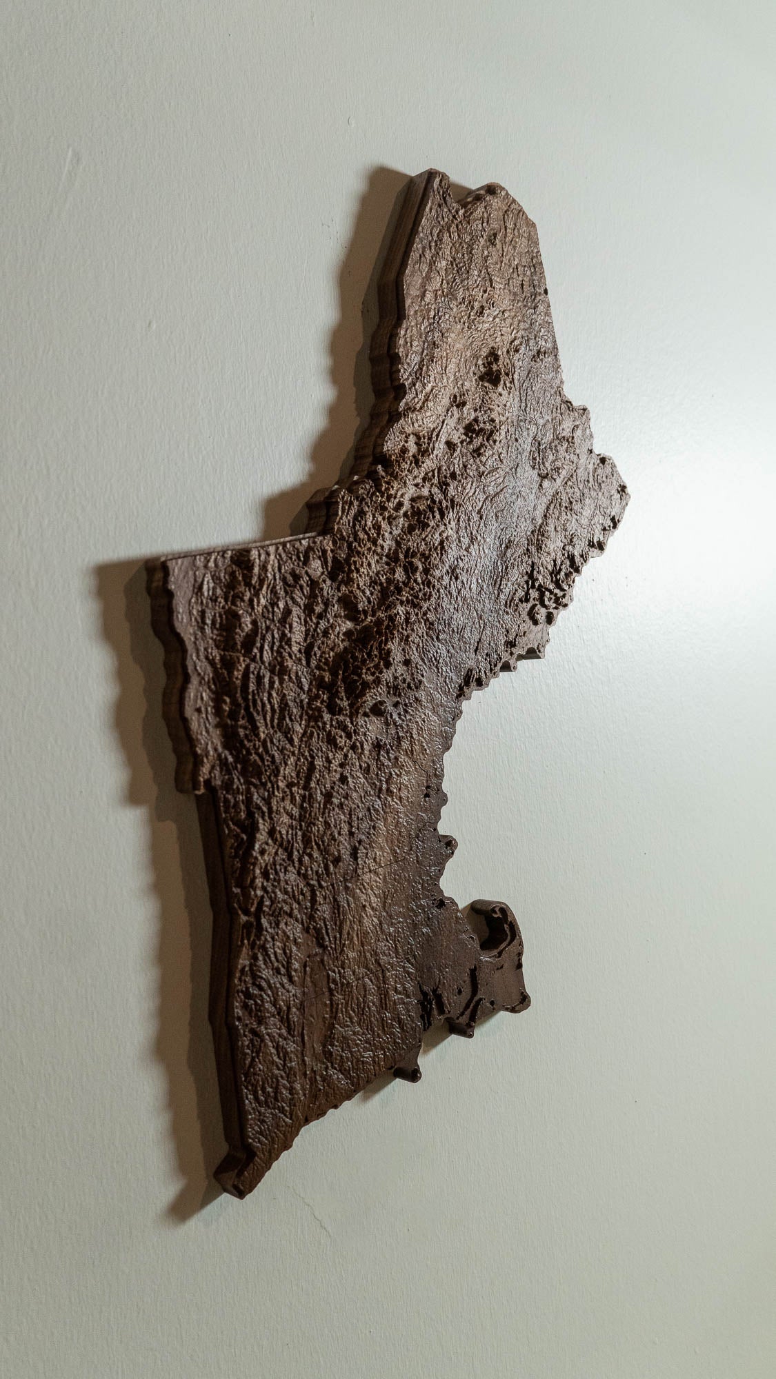 New England Wooden 3D Map | Laser Engraved State Borders | New England Map