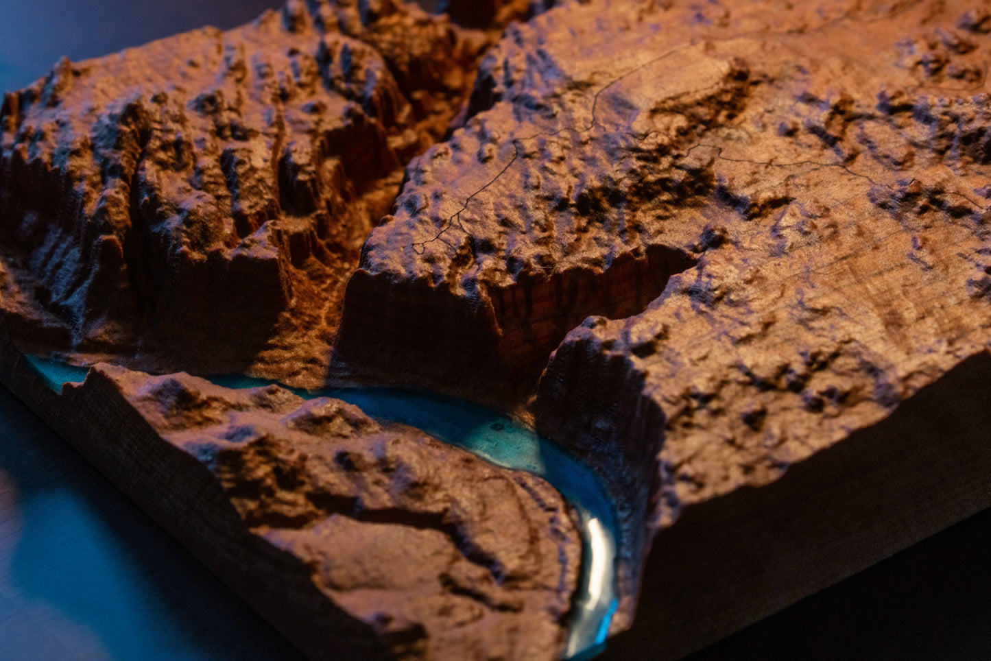 TEST Completely Custom Wooden Map | Personalized Topographic Map TEST