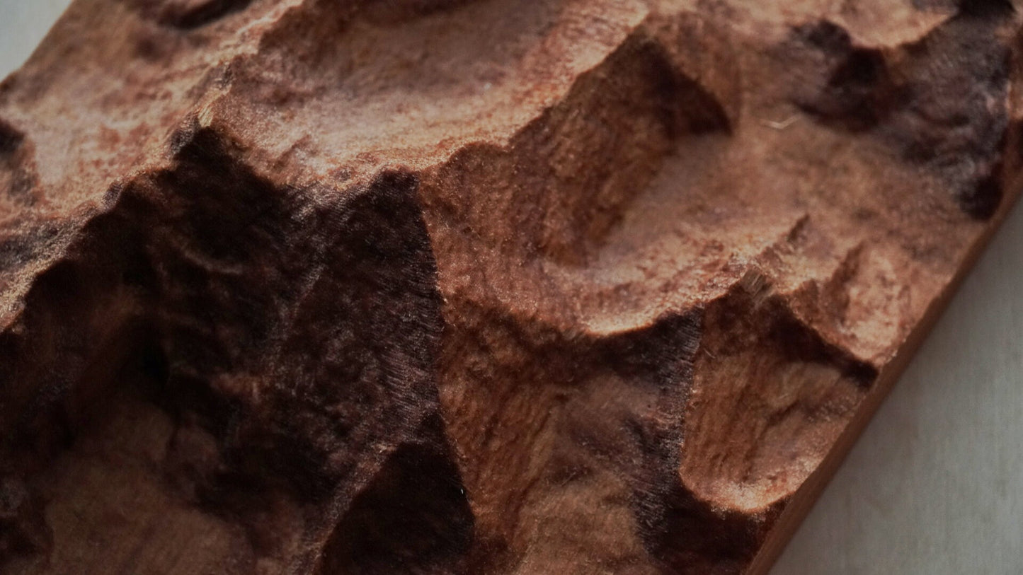 Mount Everest Wooden Map | Everest 3D Map | Relief Map