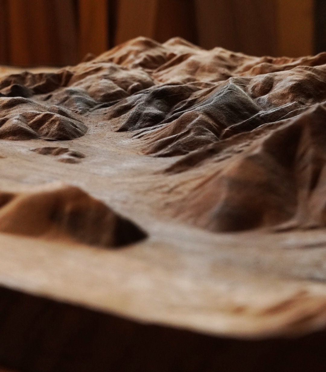 Park City Utah Wooden Elevation Map | Park City Topographic Map