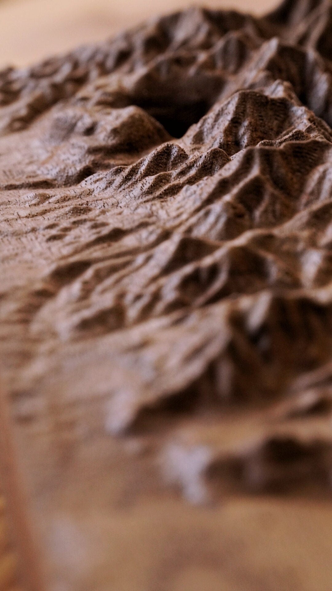 Oquirrh Mountains Wooden Relief Map | Wooden Mountains Map | Topographic Map of the Oquirrh Mountains