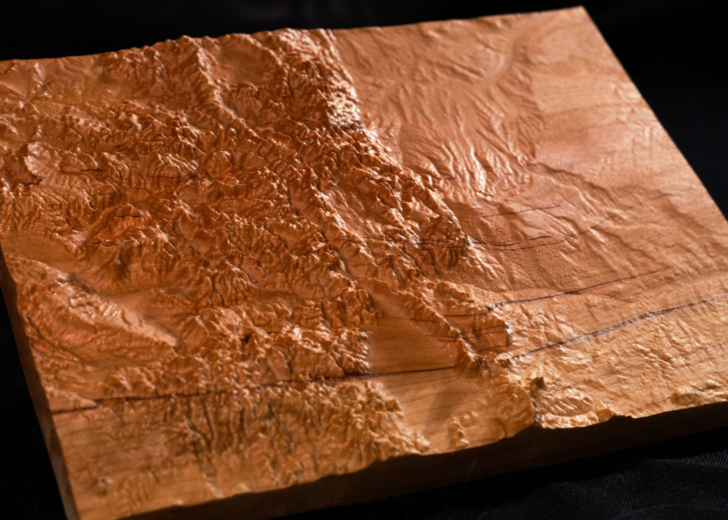 Colorado 3D Wooden Map | Colorado Topographic Map in Wood | Wooden Map of Colorado