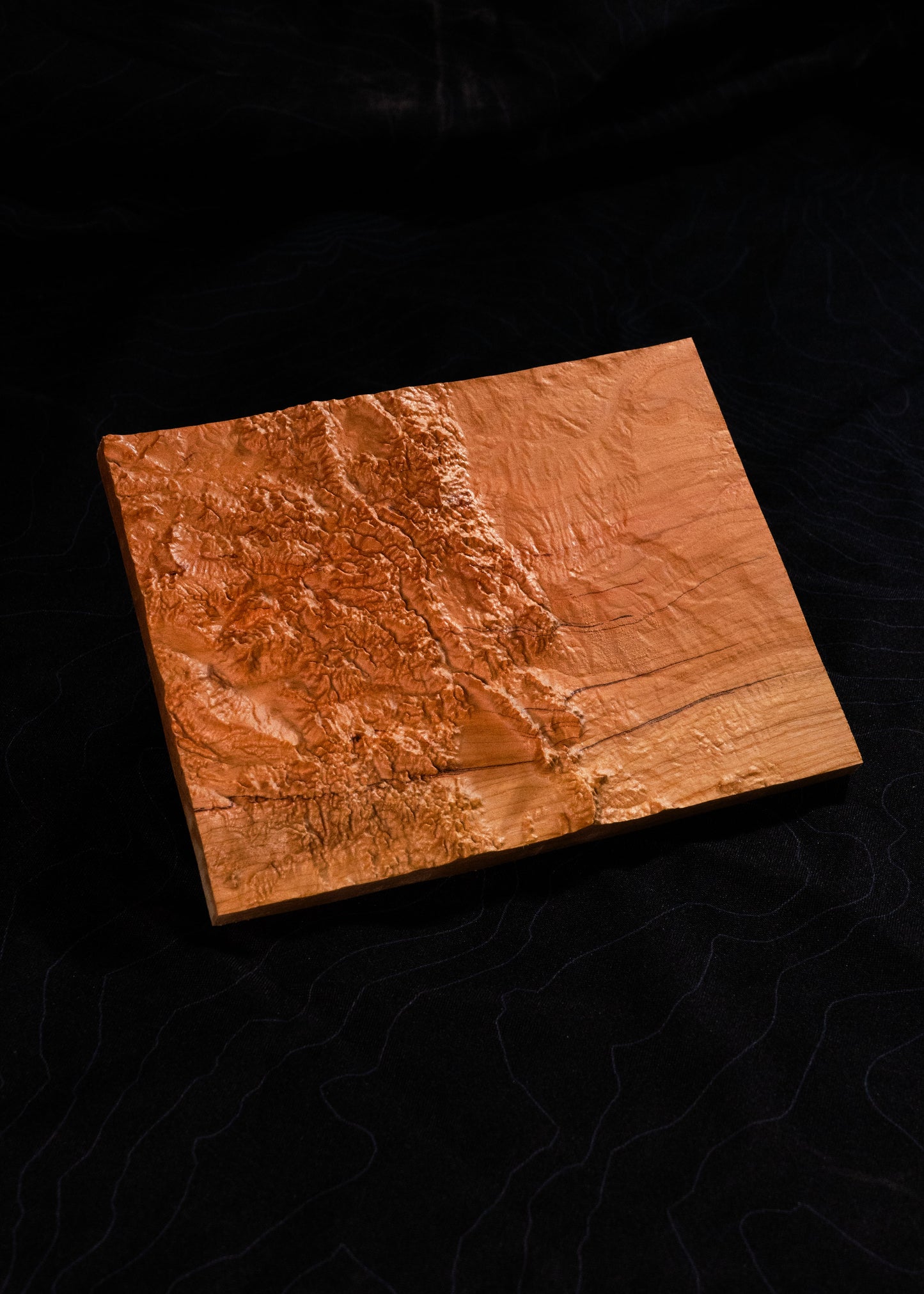 Colorado 3D Wooden Map | Colorado Topographic Map in Wood | Wooden Map of Colorado