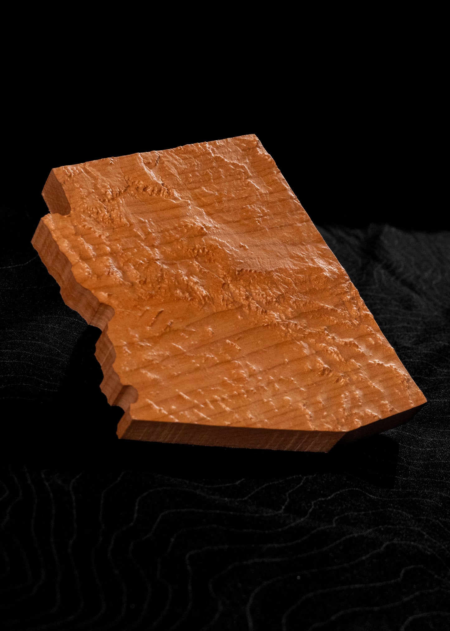 Arizona 3D Wooden Map | Arizona Topographic Map in Wood | Wooden Map of Arizona