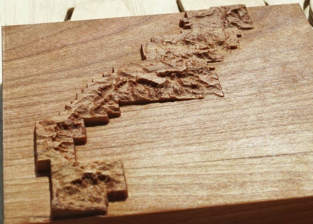 National Parks Topographic Wooden Relief Map