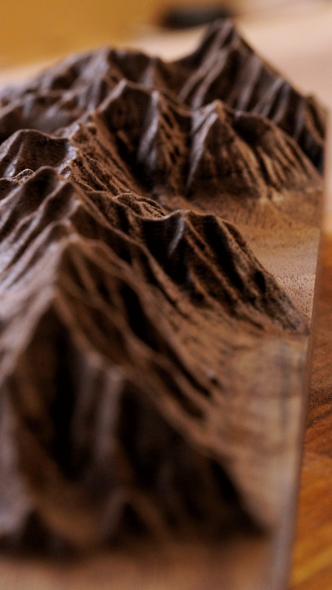 Oquirrh Mountains Wooden Relief Map | Wooden Mountains Map | Topographic Map of the Oquirrh Mountains