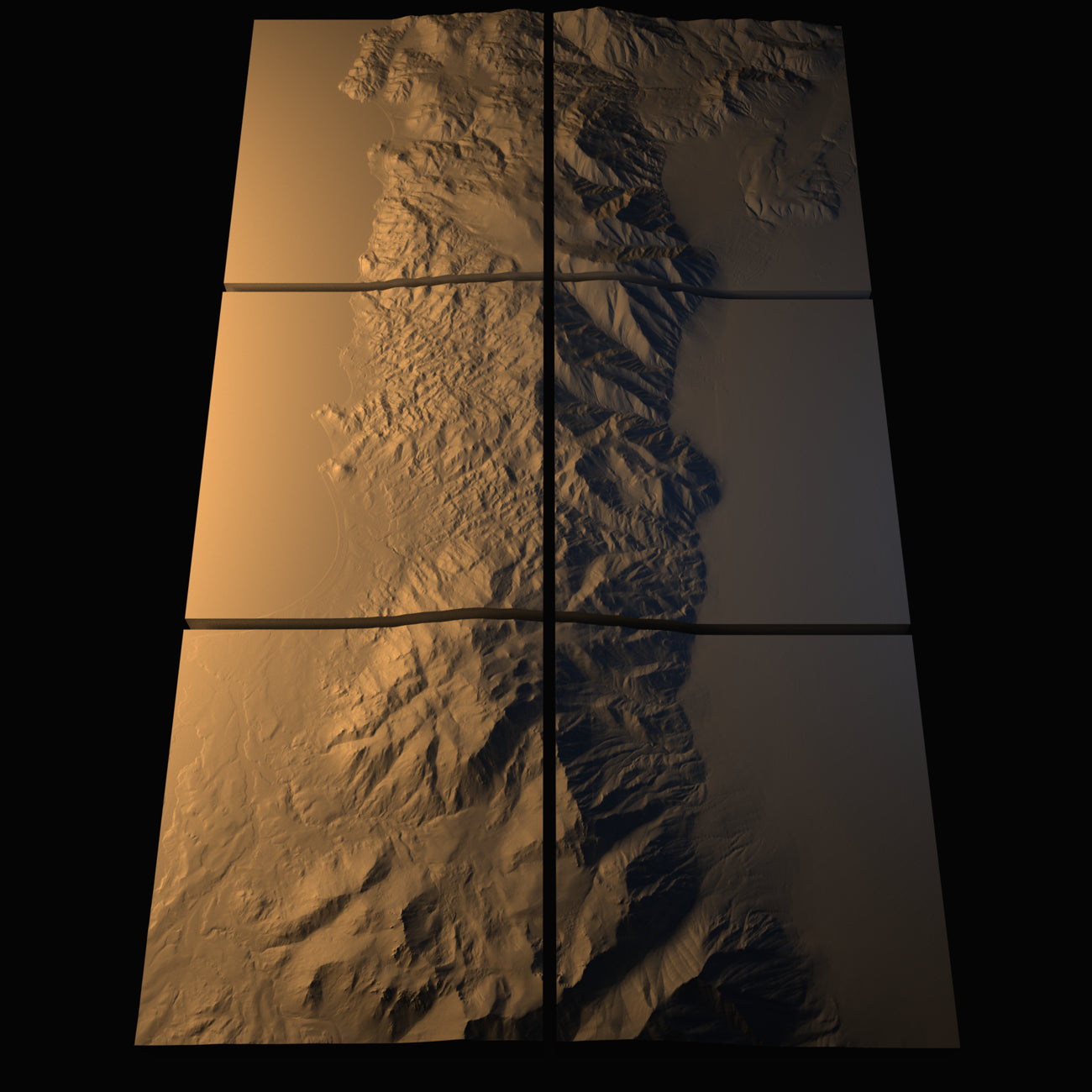 Custom Personalized Large Tiled Map – Topside Maps